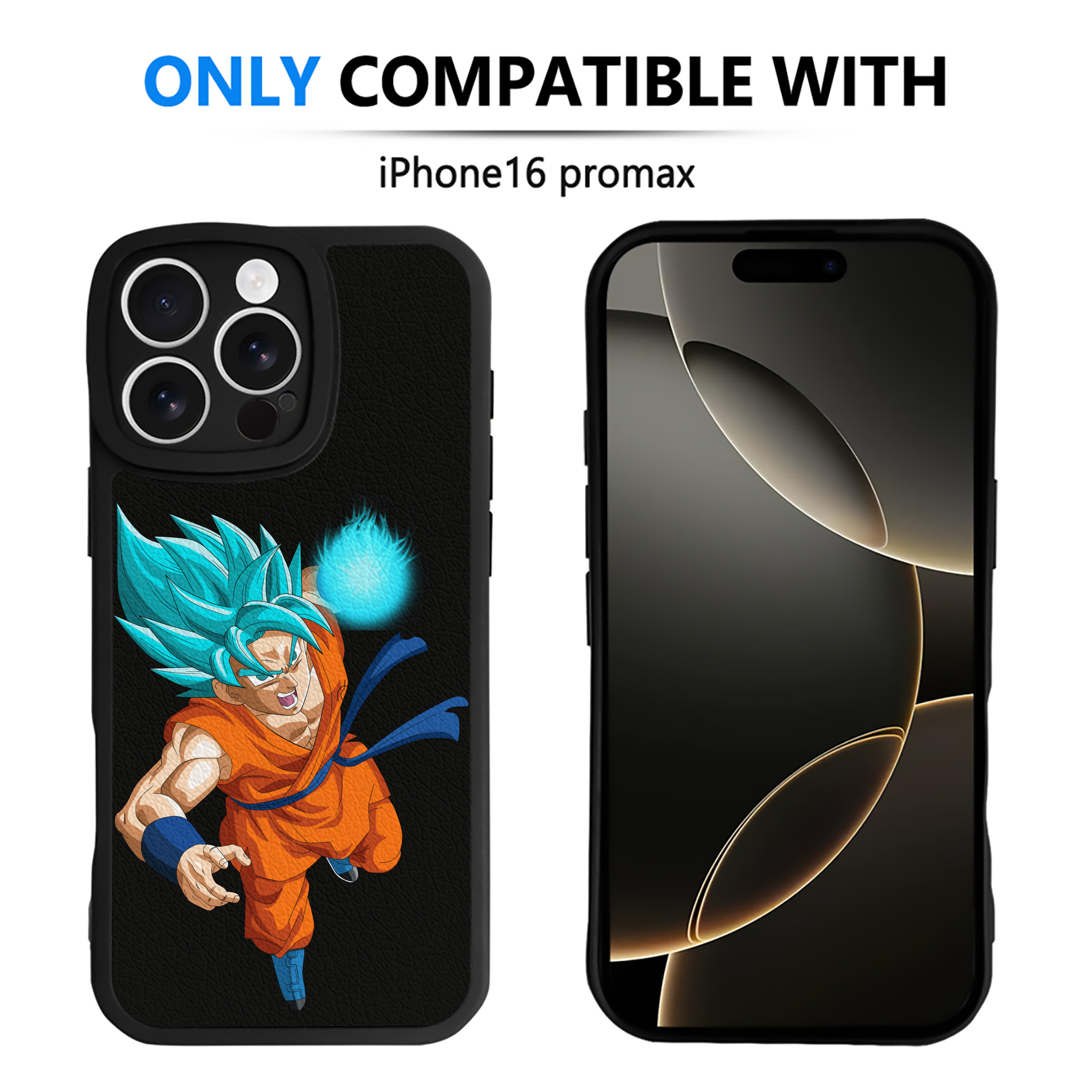 （画像用） ドラゴンボール 孫悟空（そん ごくう）Son Goku カカロット DRAGON BALL Kakarotto 【iPhone 16シリーズ対応】シリコンスマホケース（レザー調） 材質：シリコン